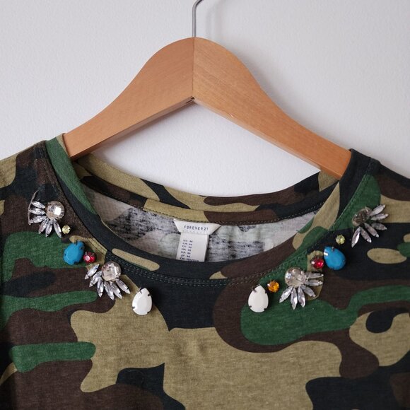 Bundle Item✨Forever 21 Embellished Jewel Camo Muscle Tank - Picture 2 of 4